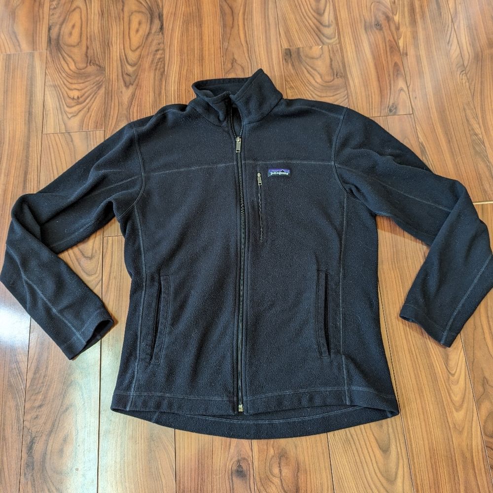 Patagonia Men's Medium Black Fleece Pullover /Sweater 3 Pockets STY26170fa16